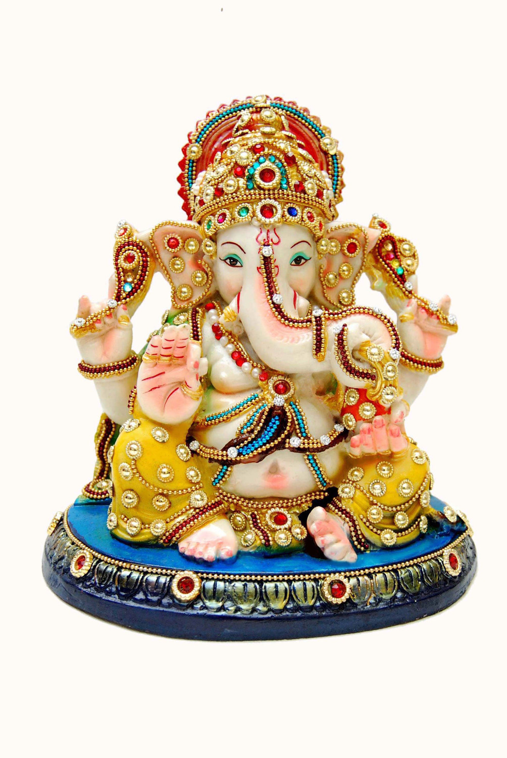 Image of Buji Handicraft god ganesh murti,ganesha murti,ganesh idol,ganesha idol,ganesha statue,ganapathy Decorative Showpiece - 20 cm