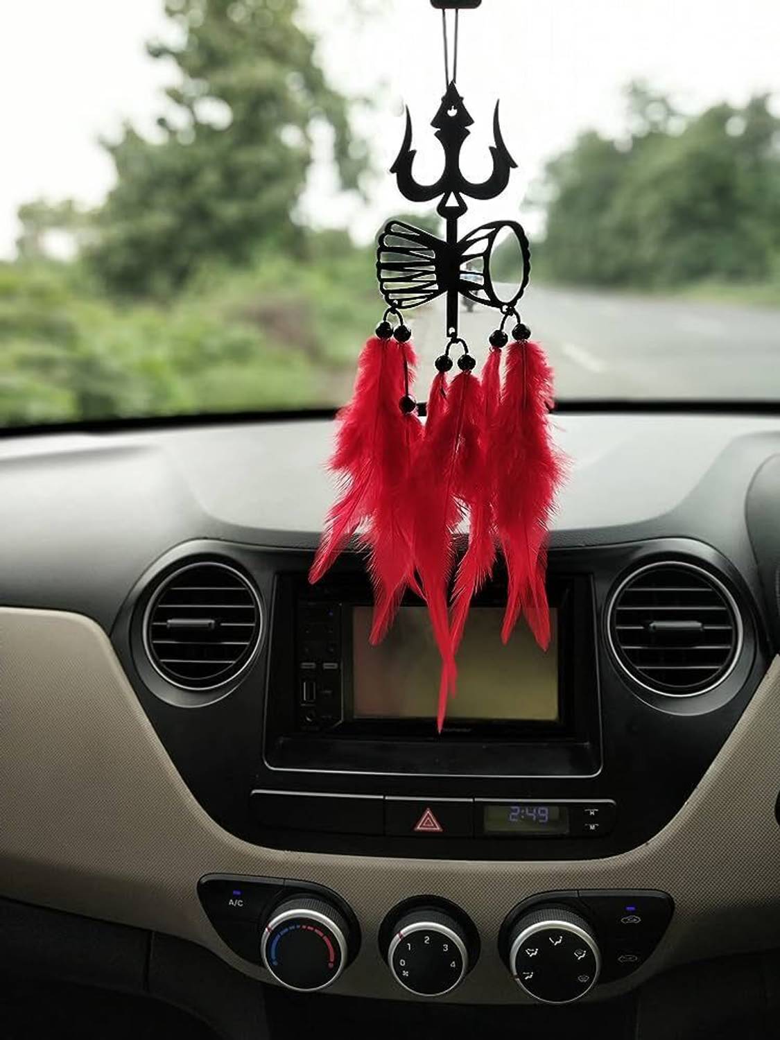 Artle Media Decorative and Beautiful Trishul Dream Catcher For Wall Hanging | Home Decor Decorative Showpiece - 20 cm