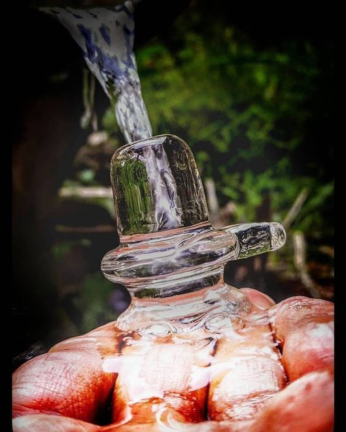 TreegoArt Crystal Shivling, Pure Crystal Lingam voor Thuis Pooja Decoratief Showpiece - Maat 5 cm (Helder Wit