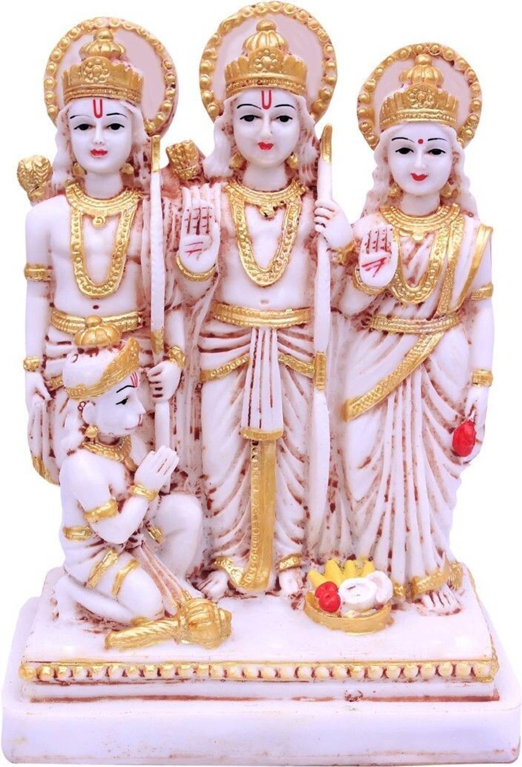 buji ram darbar murti,ram darbar idol, ram darbar statue,ram darbar murti for home Decorative Showpiece - 22 cm