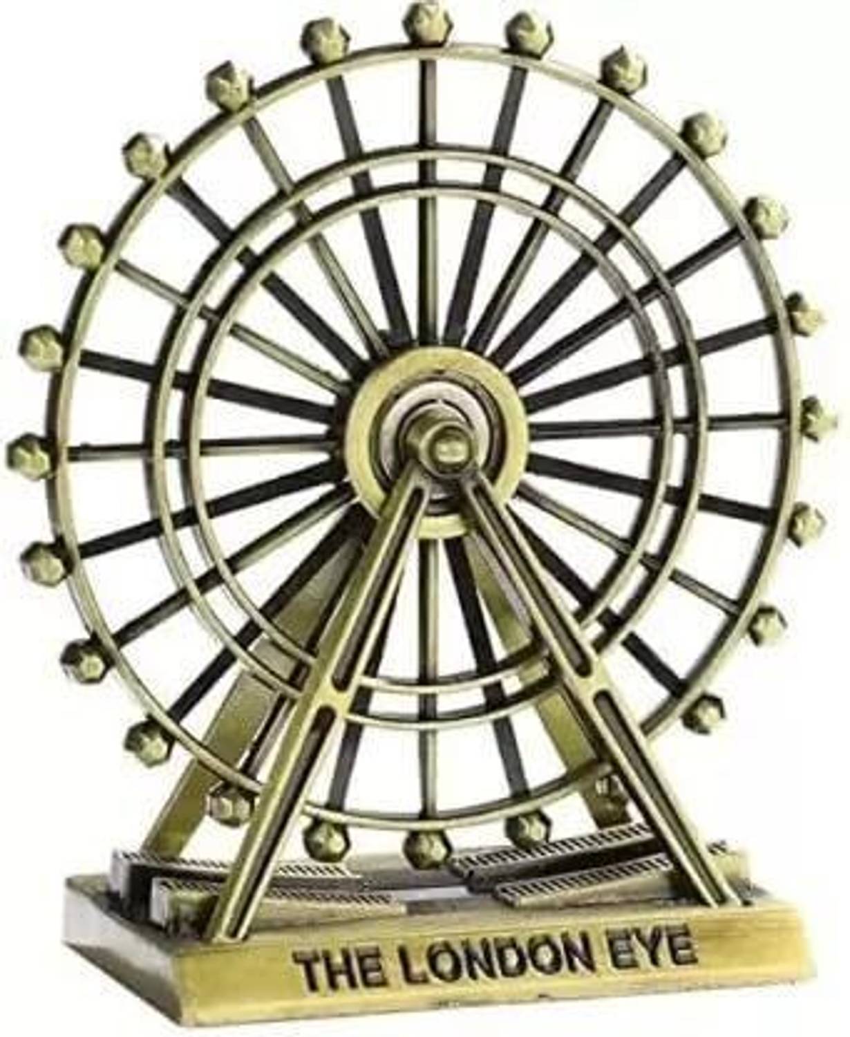 APEROL DESIGN London Eye Metal Ferris Wheel Showpiece Table Decor Home Office Decorative Craft Decorative Showpiece - 25 cm