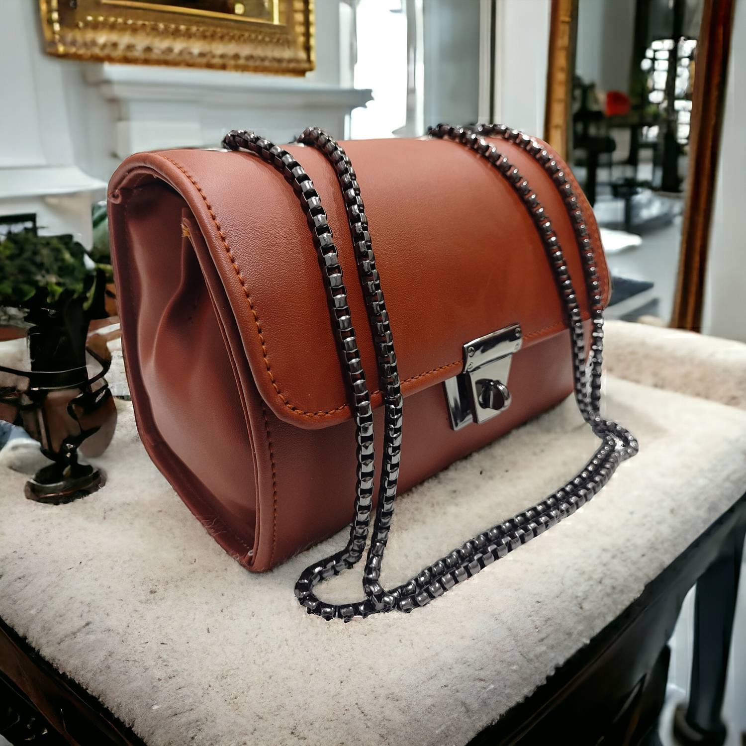 ALONZO Tan Sling Bag AZCH02