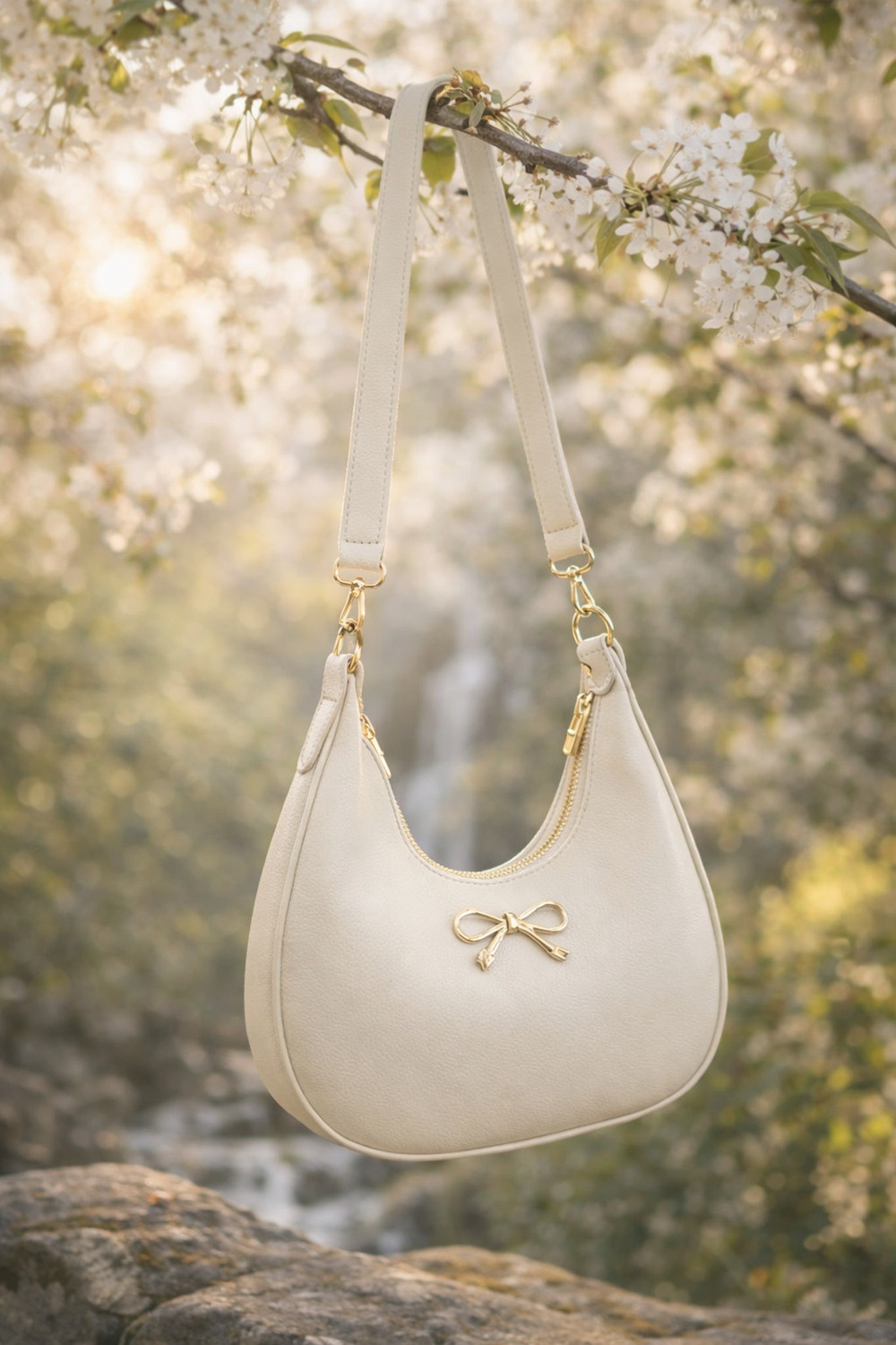 Image of Zenvyra Women Black, Beige Shoulder Bag