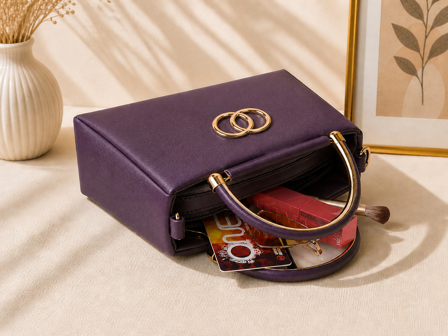 Image of Innto Purple, Grey Sling Bag Women Sling Bag Stylish Side Bag For Women Premium Finish Fancy Ladies Purse