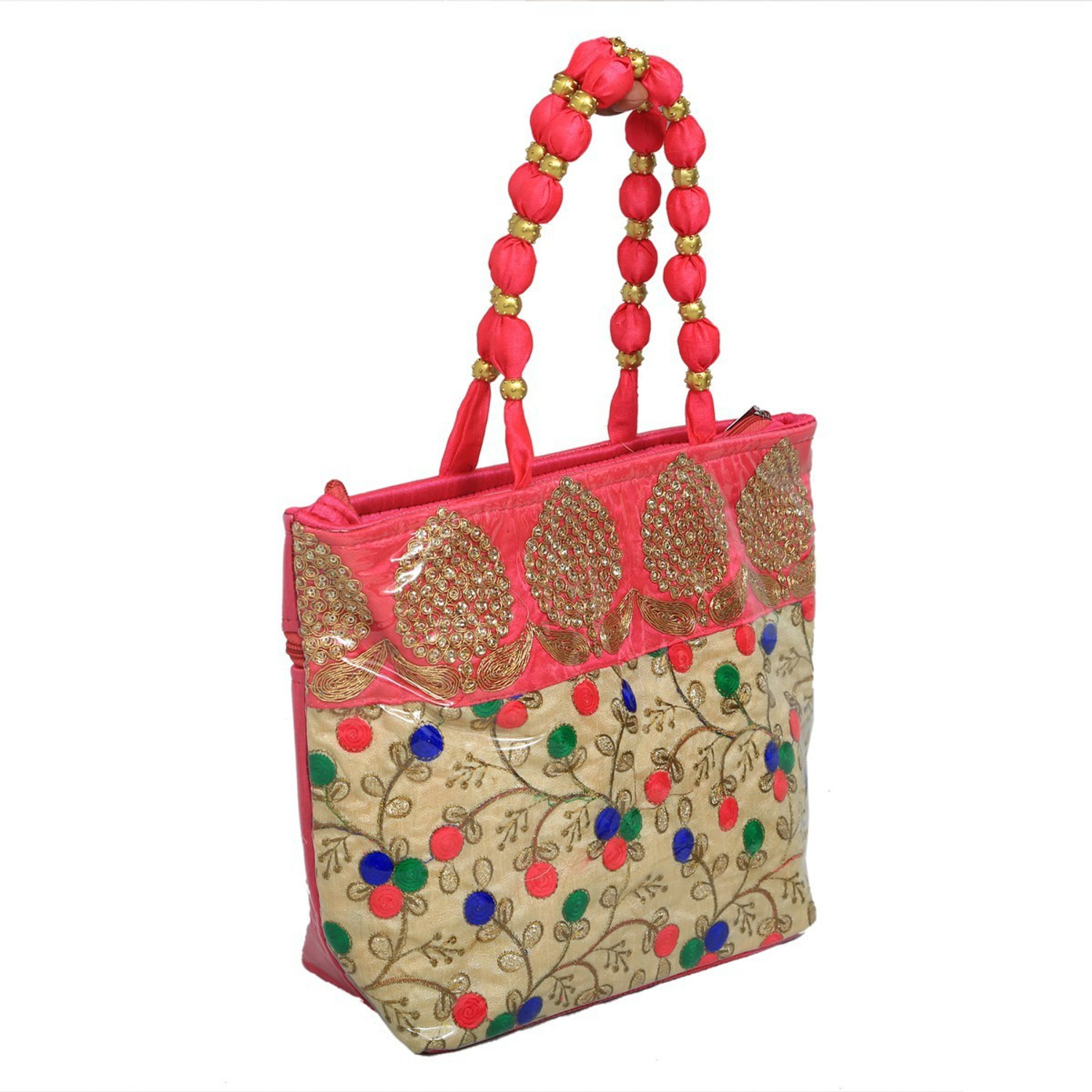 Image of KUBER INDUSTRIES Multicolor Sling Bag Women Stylish Handbag Fully Laminated (Traditional Design)