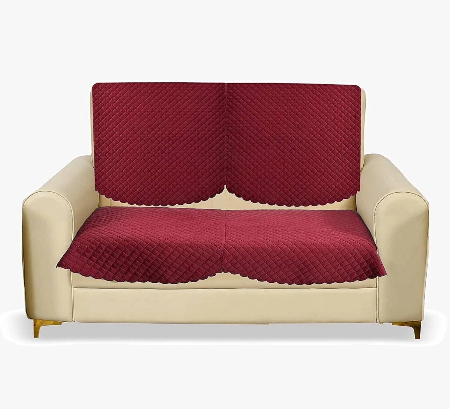ADstore Velvet 2 Seater Sofa Geometric Cover