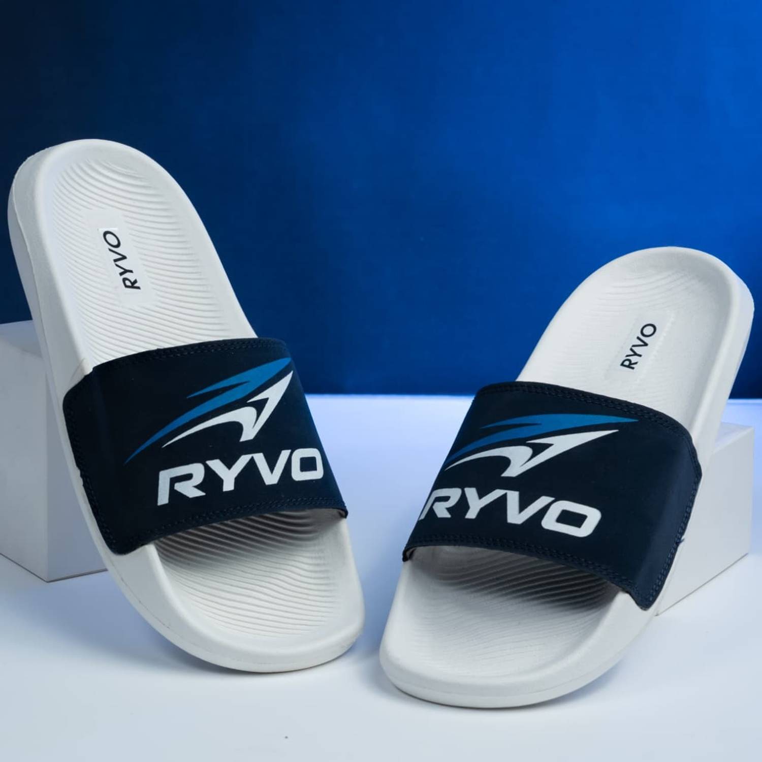 RYVO Men Flip Flops Blue - Image 1
