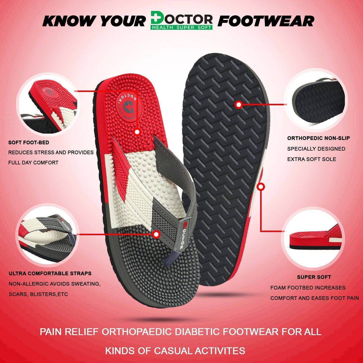 Doctor Health Men's Soft Orthopedic Slippers - Image 3