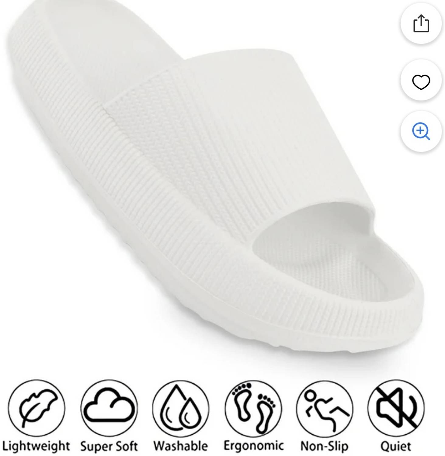 Dee Rook Men White Slippers - Image 4