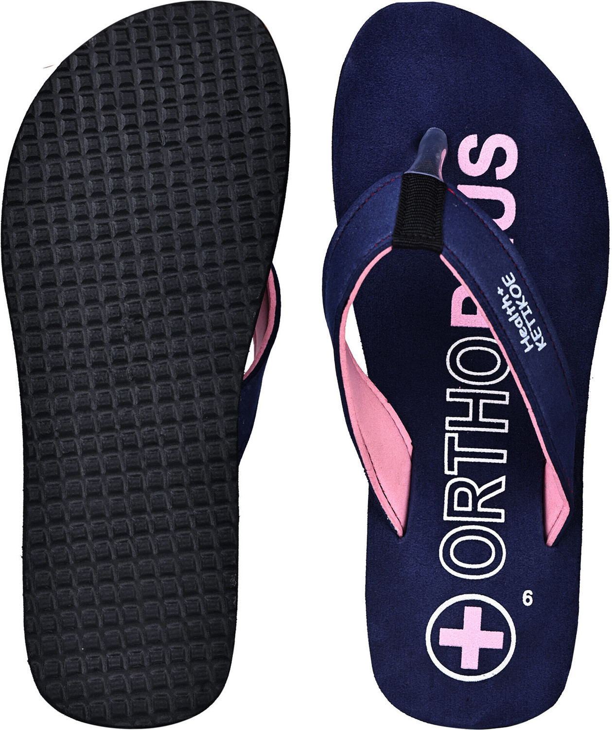 Image of KETIKOE Women Women's Slipper Ortho-Care Trending Colorful Printed Combo Flip Flop (Pack of 2) Slippers
