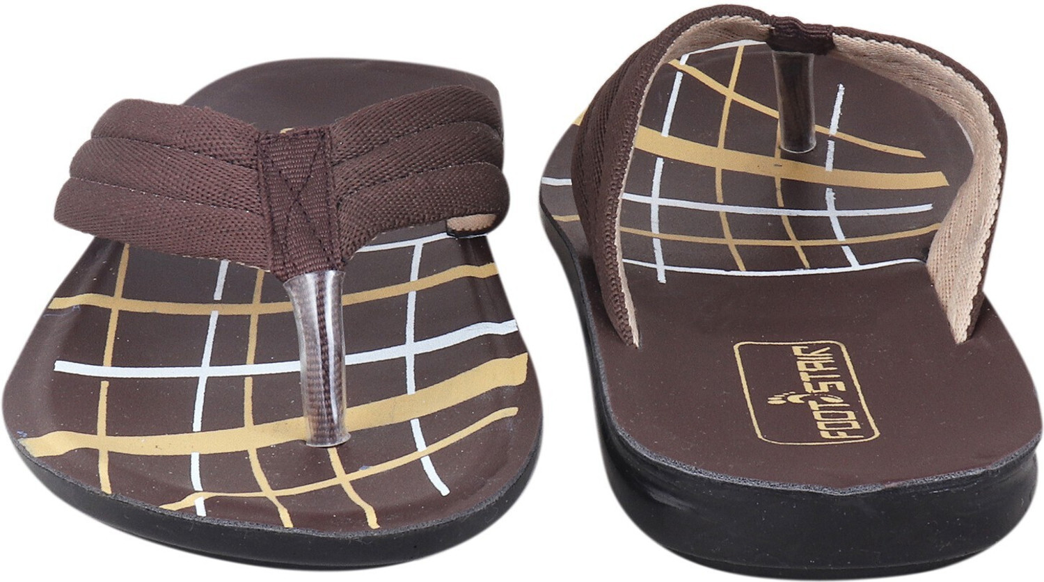 Image of FOOTSTAIR Men Set of 4 Men's Pu Slipper /Chappal Flip Flops