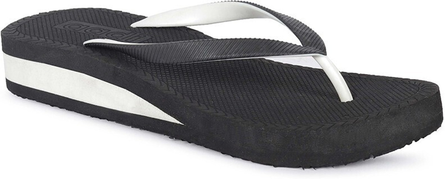 Image of aadi Women Women's Black & White EVA Daily Casual Slipper Slippers