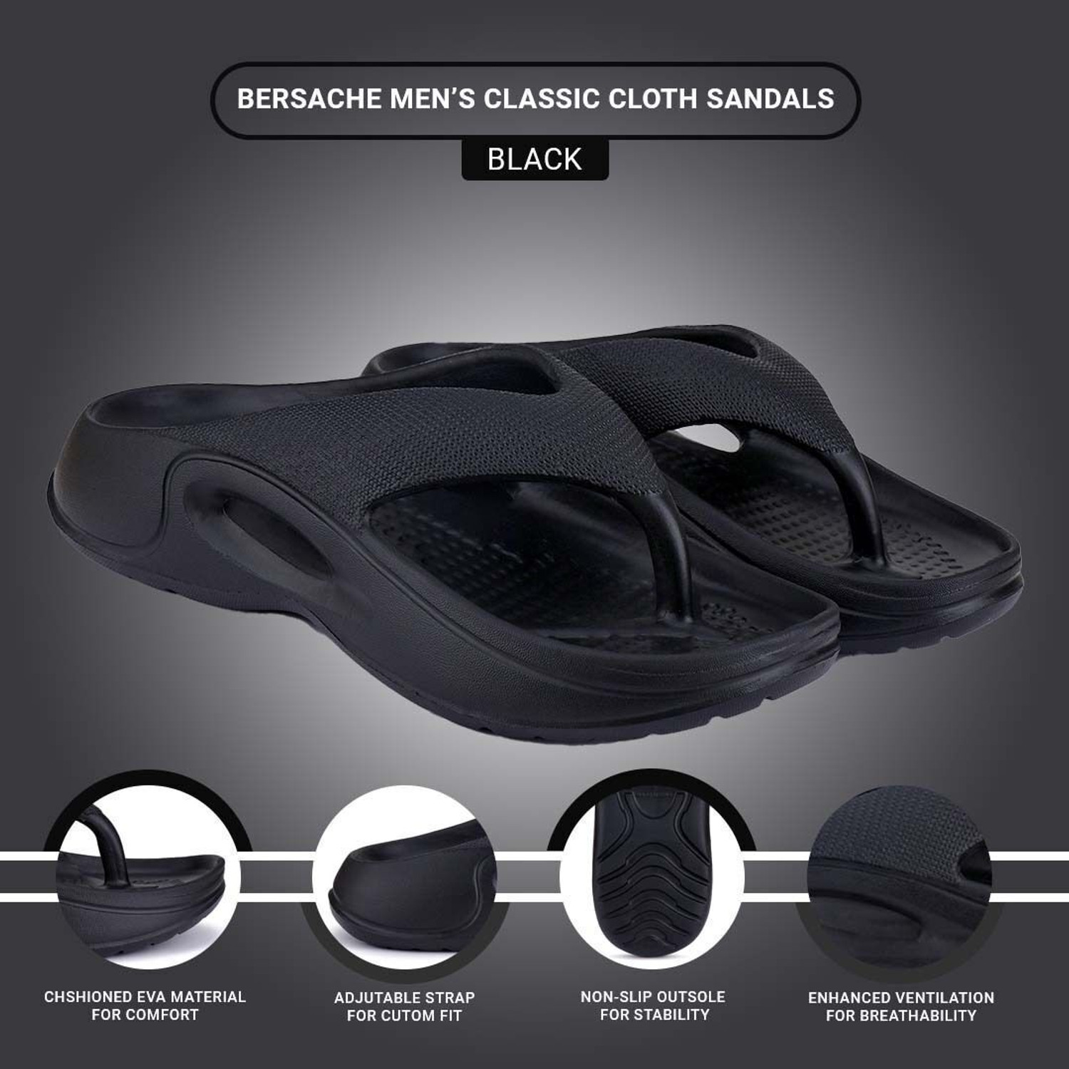 Image of BERSACHE Men Flip Flops
