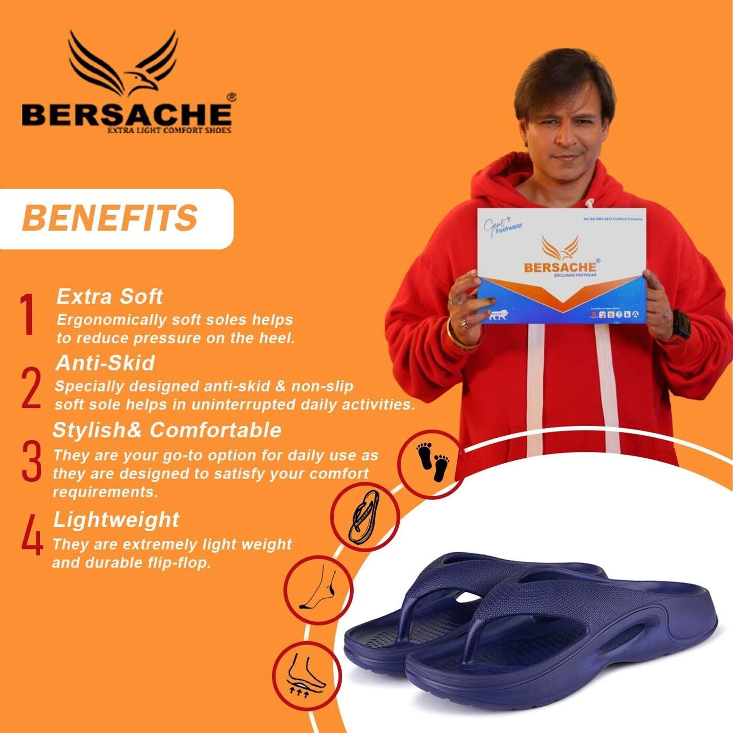 Image of BERSACHE Men Flip Flops
