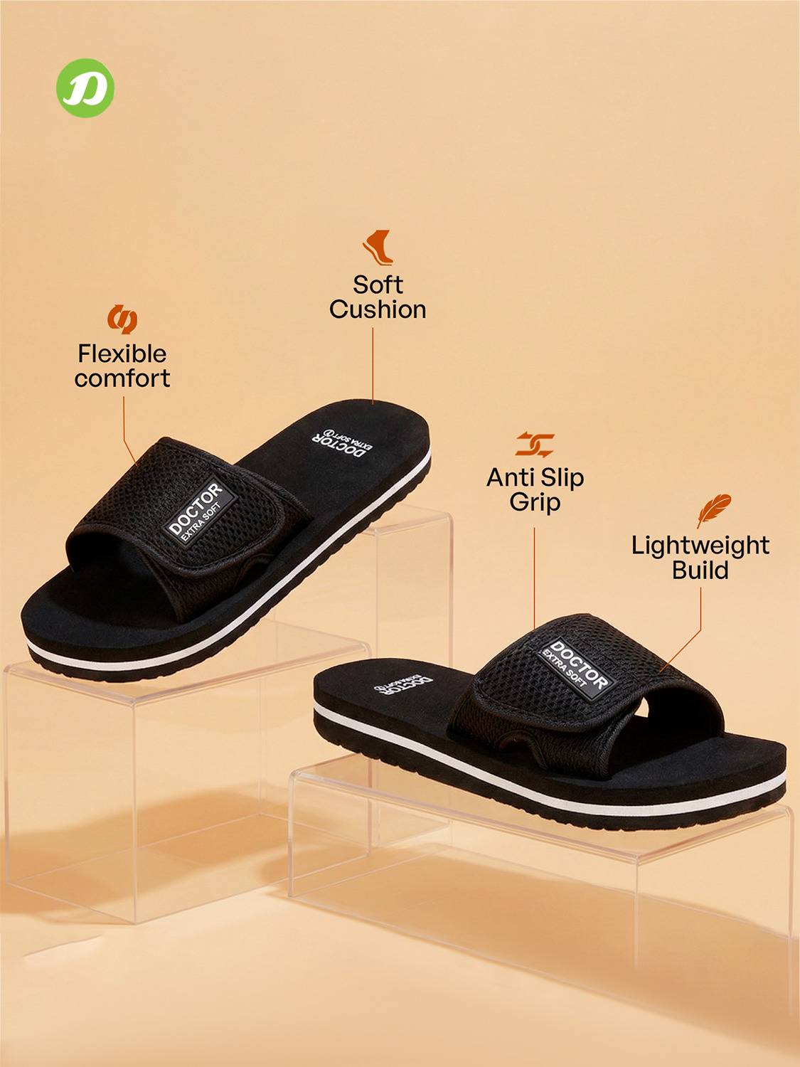 Doctor Extra Soft Ortho Care Diabetic Slippers - Image 3