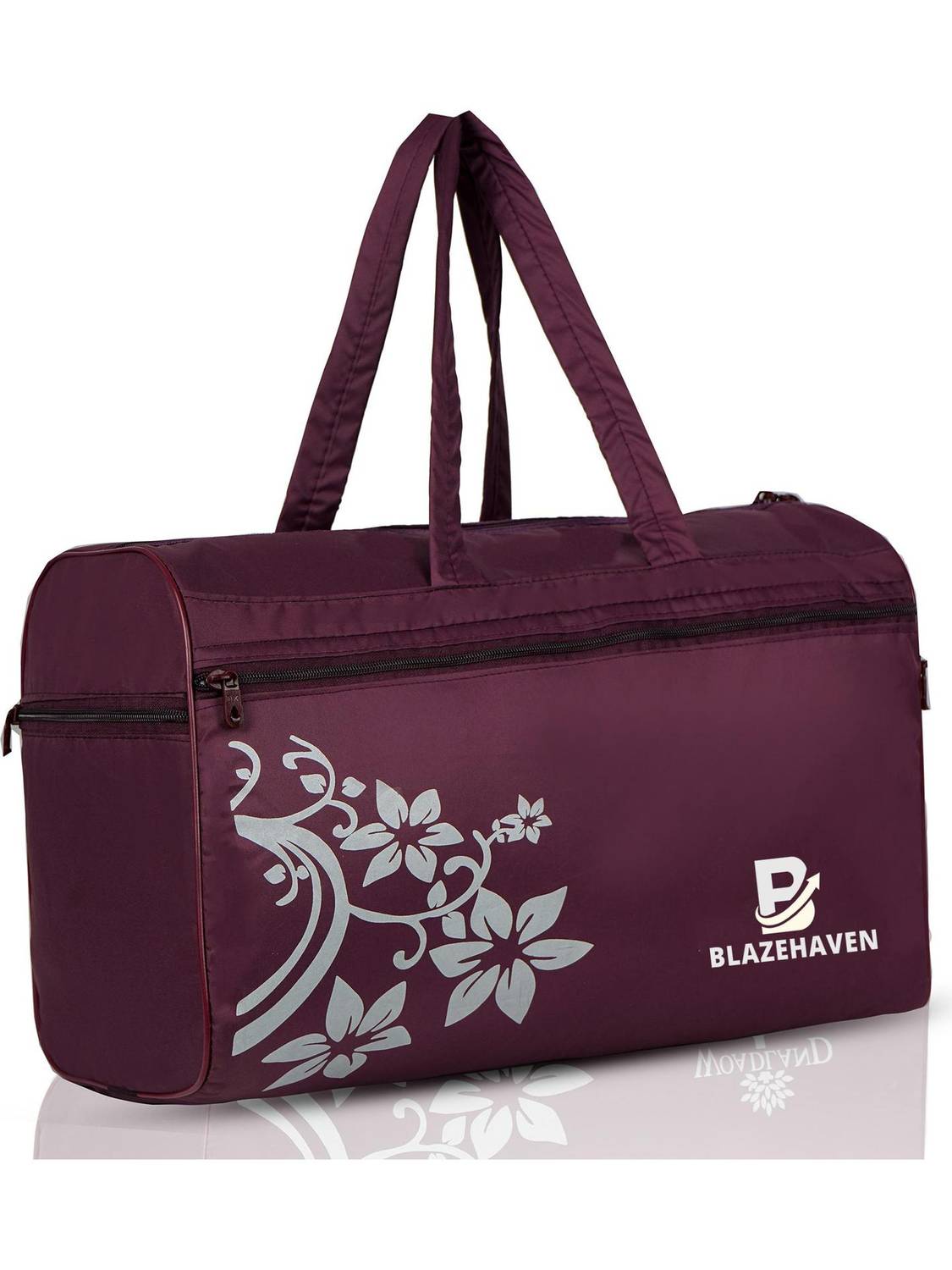 BLAZEHAVEN Lightweight Floral Weekender Carry Bag Small Travel Bag - Extra Specious