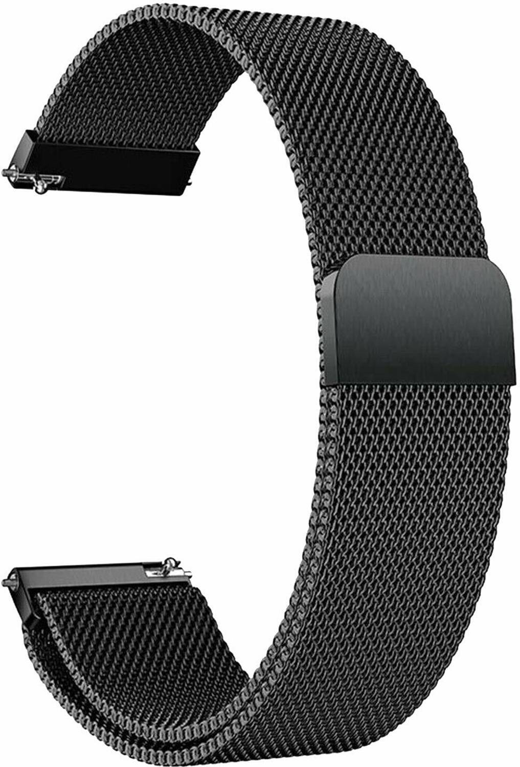 Viraan Magnetic Milanese 22mm (Medium) Strap Compatible with Galaxy Watch 3 45mm,Galaxy 46mm,Gear S3 Frontier,Classic,Amazfit Pace,Huawei GT2 46mm,Honor Magic Watch 2(46mm) Smart Watch Strap