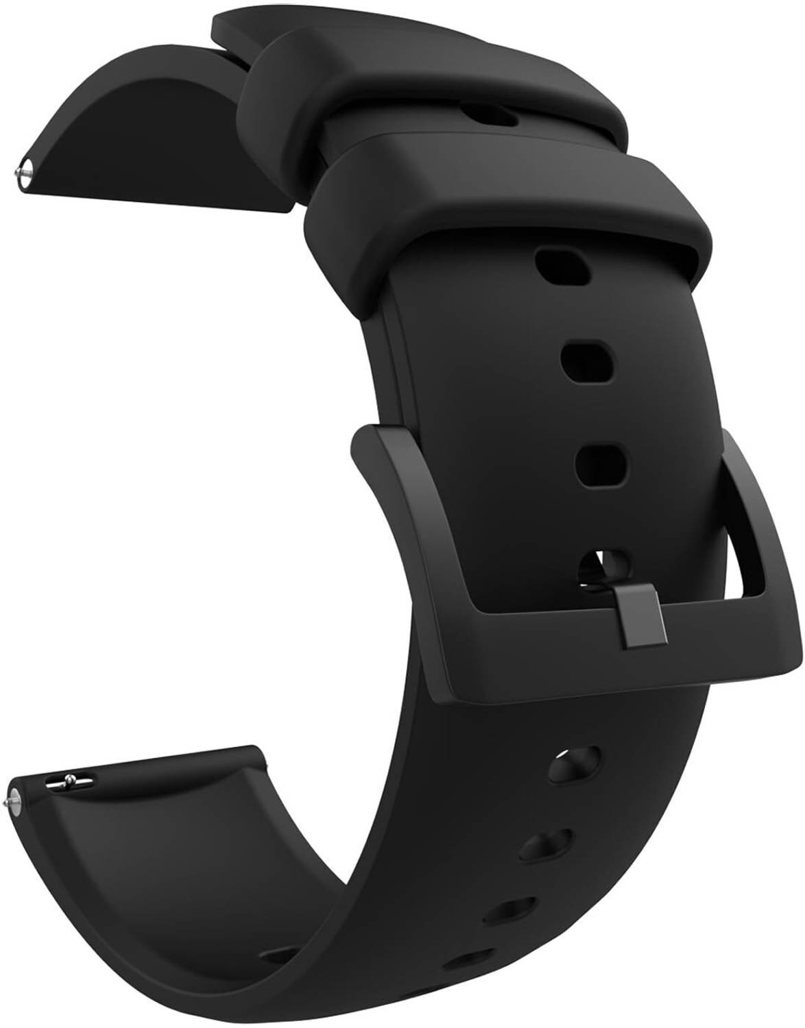 sounce 1.9 cm Silicone 22mm Watch Strap with Metal Buckle Compatible with Boat Xtend, Boat Xtend Pro, Noise Colorfit Pulse 2 Max, Grand, Ultra, Go Buzz, Fireboltt Phoenix, Rage, Boat Flash & All Watches Smart Watch Strap