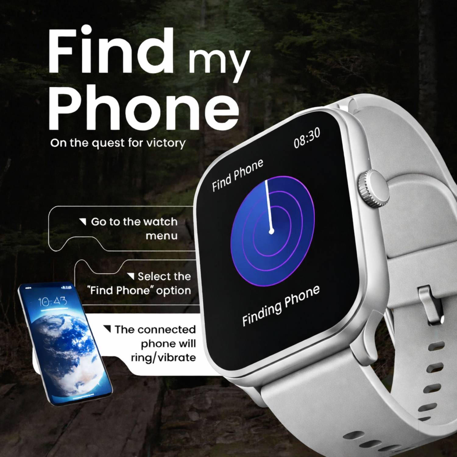 TECHIO H9 PRO MAX Smartwatch White - Image 5