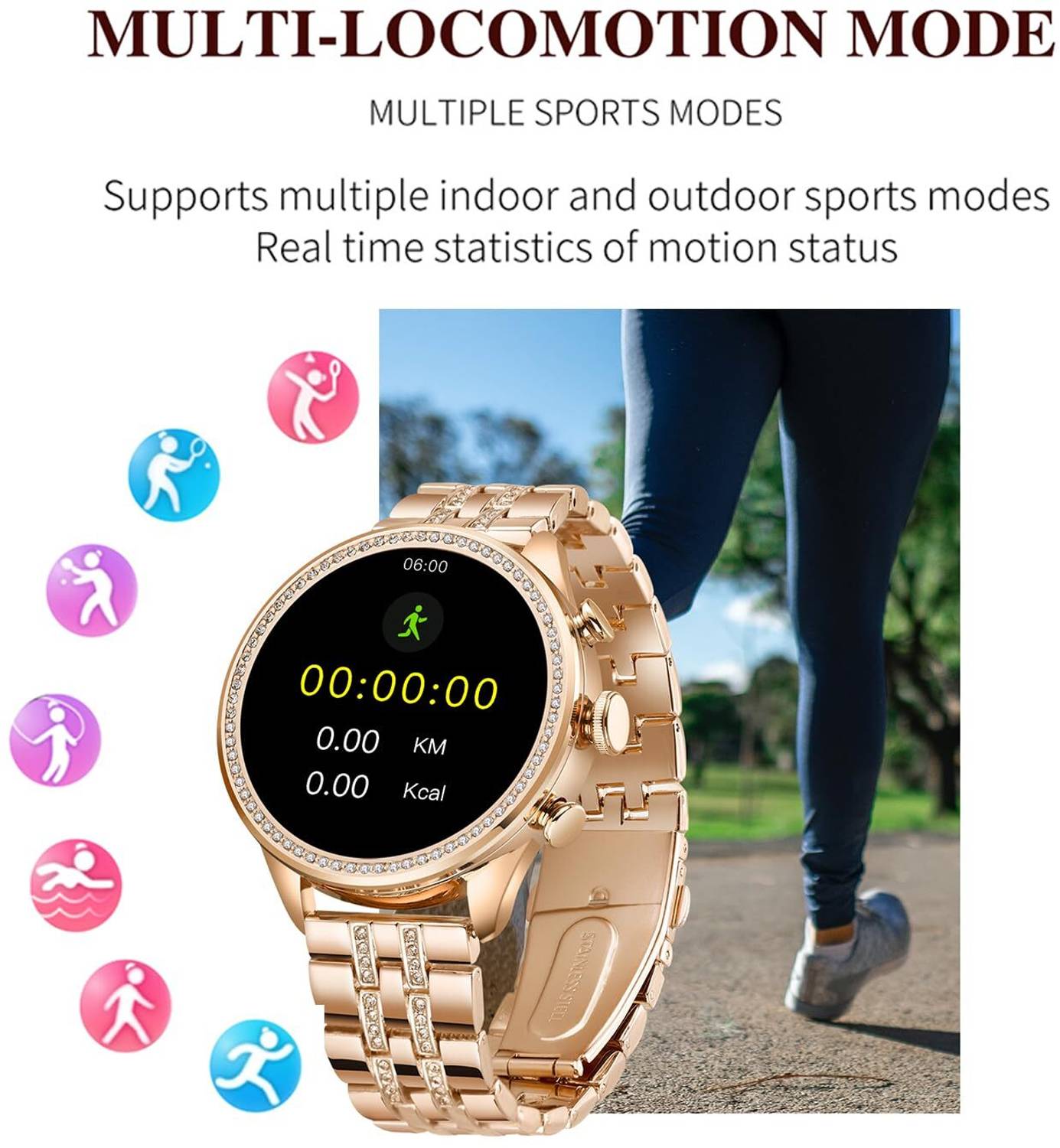 Nizix Bluetooth Smartwatch Gen T6 with HD Display, 14 Sports