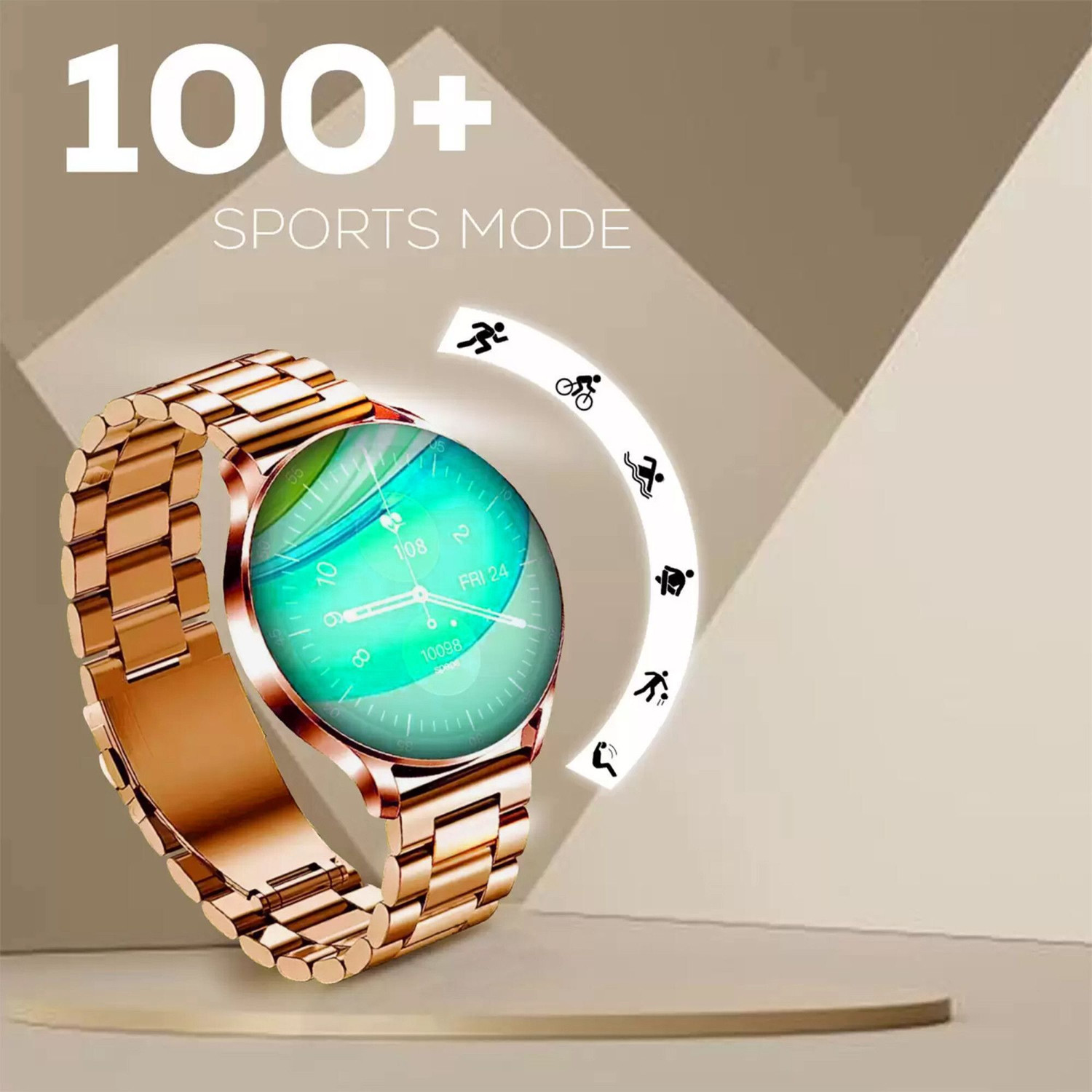 Image of WTG Active Bluetooth Music Calling 1.39 Amoled Display, IP67, 100+ Cloud Watch Faces Smartwatch