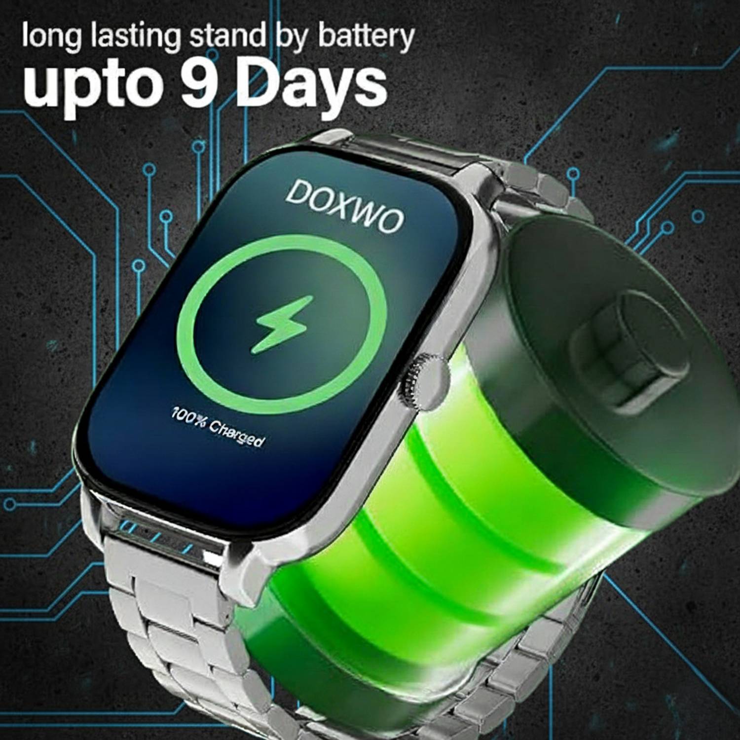 DOXWO H9 Metal Full Screen Touch Watch - Image 4