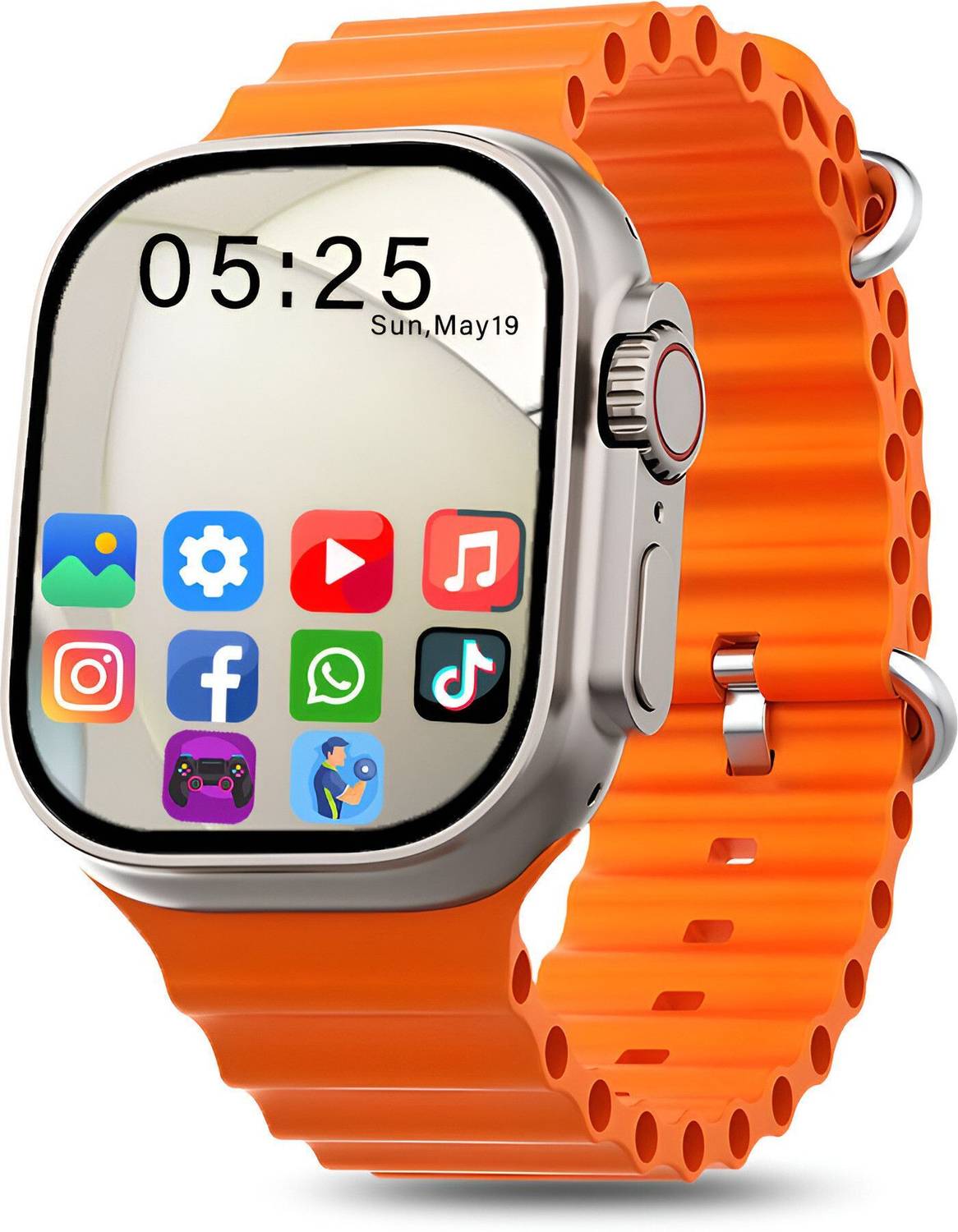 TECHIO T800 Bluetooth Calling Touch Watch with IP67 Waterproof Mu