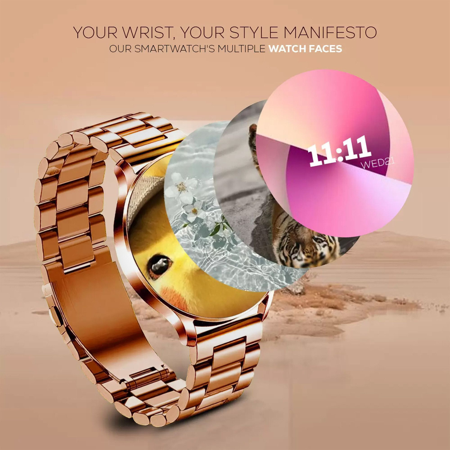 Image of WTG Active Bluetooth Music Calling 1.39 Amoled Display, IP67, 100+ Cloud Watch Faces Smartwatch