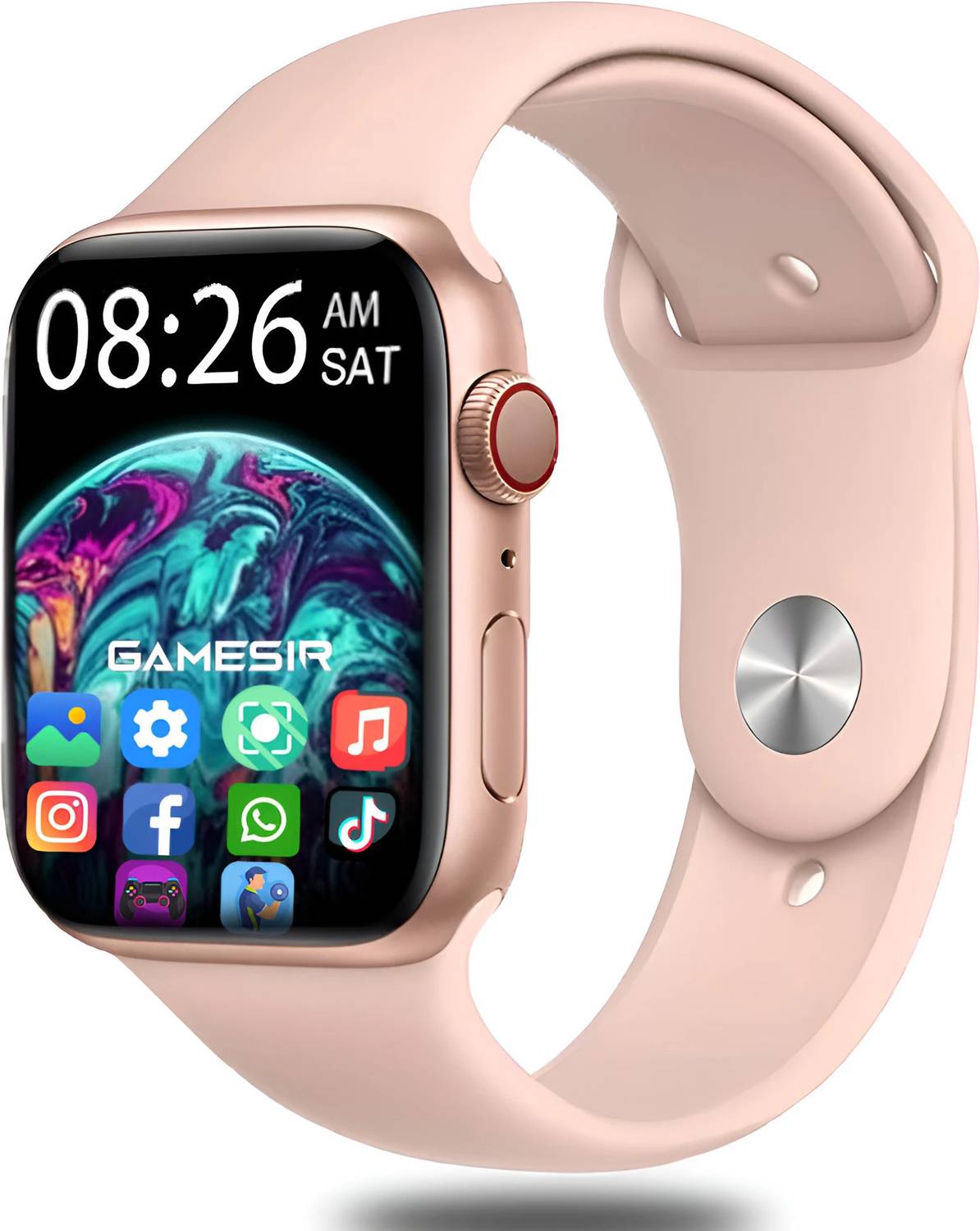 GameSir T55 Pink 1.69" AMOLED Display, Music, Fitness, Sports Sma