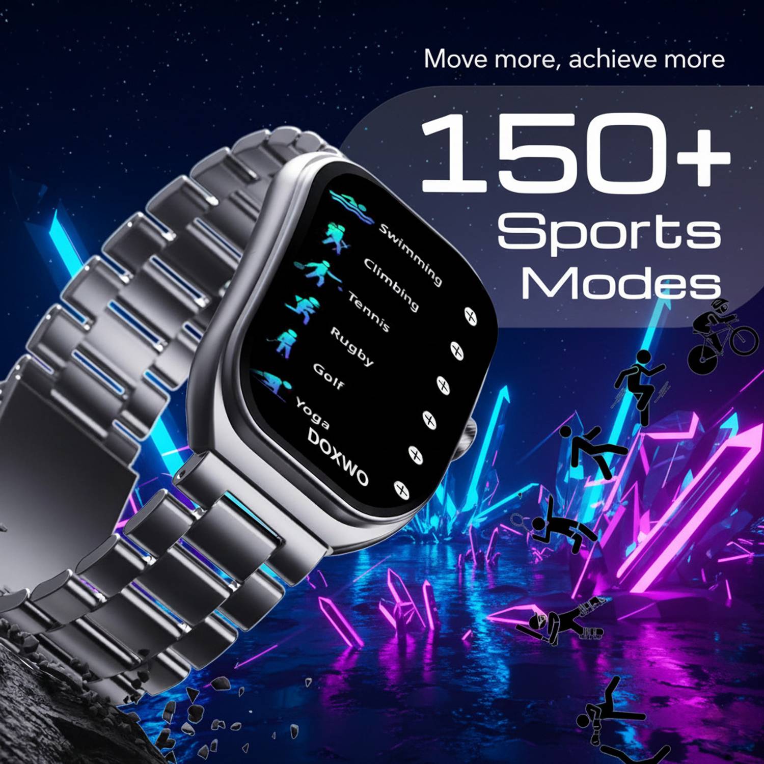 DOXWO H9 Metal Full Screen Touch Watch - Image 3