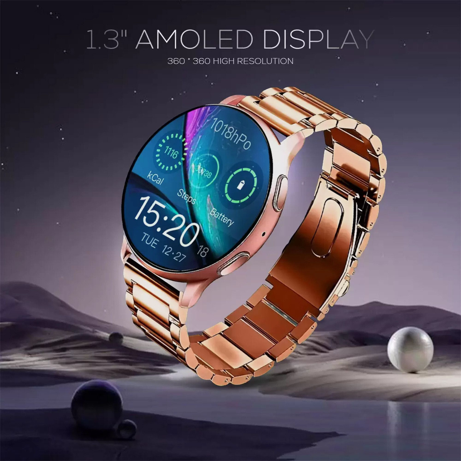 Image of WTG Active Bluetooth Music Calling 1.39 Amoled Display, IP67, 100+ Cloud Watch Faces Smartwatch
