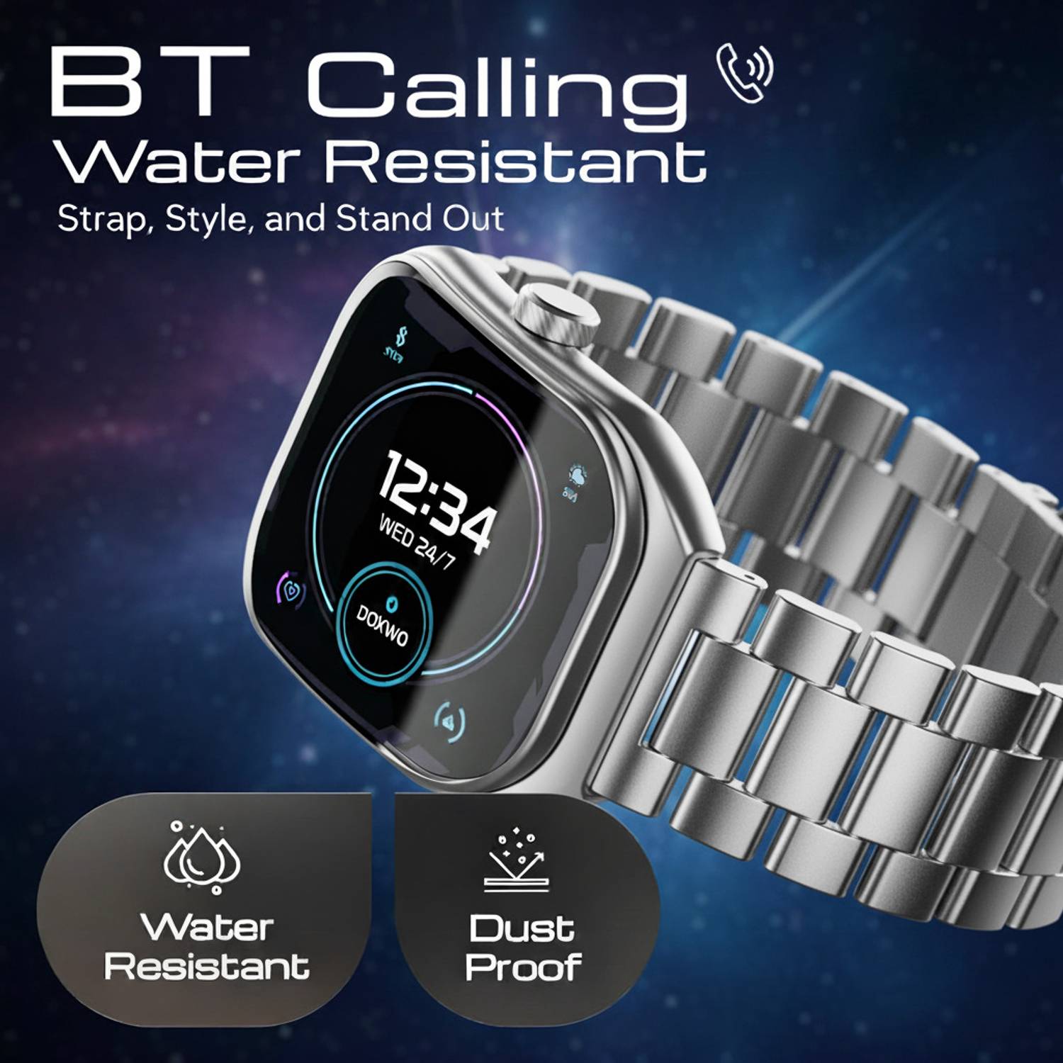 DOXWO H9 Metal Full Screen Touch Watch - Image 2