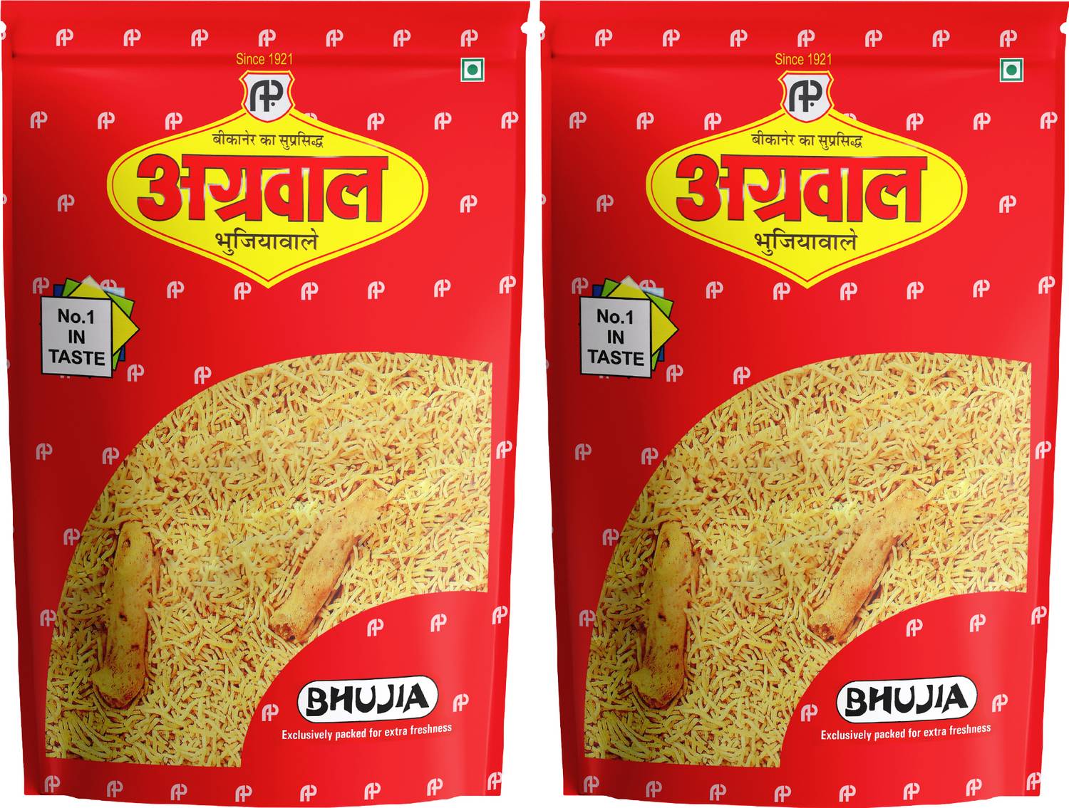 AP LOGO APBI Agarwal Bhujia | 800Gm | Authentic Bikaneri Bhujia | Spicy Gram Bhujia Sev