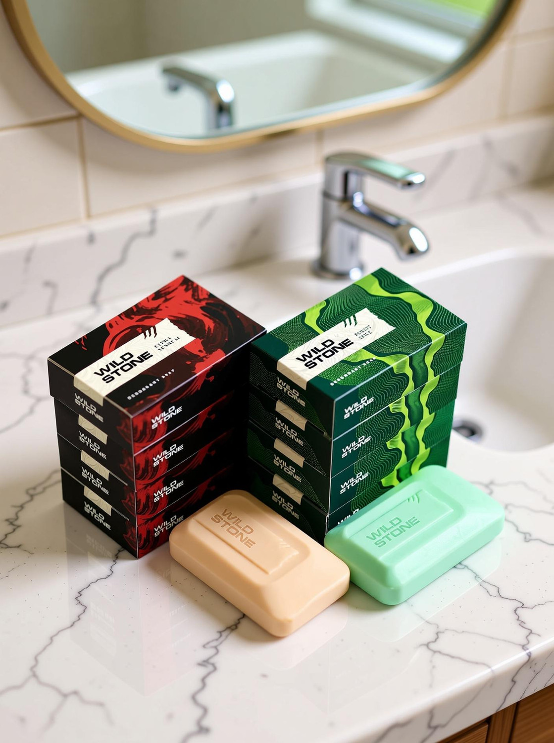 Image of Wild Stone Soap Ultra Sensual & Forest Spice Combo for Men | 100gm Each |