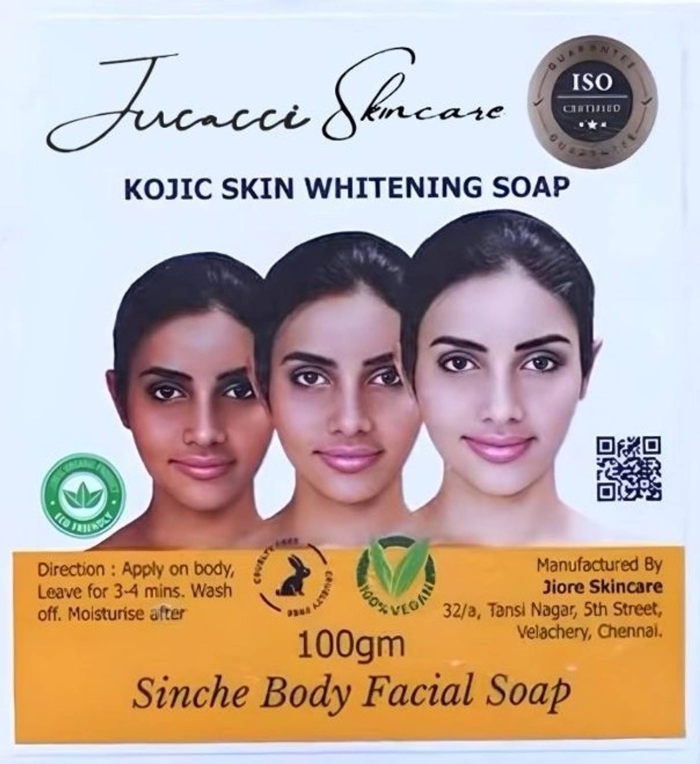 Lucacci Skincare Kojic Skin Whitening Soap for Women & Men (100gm)