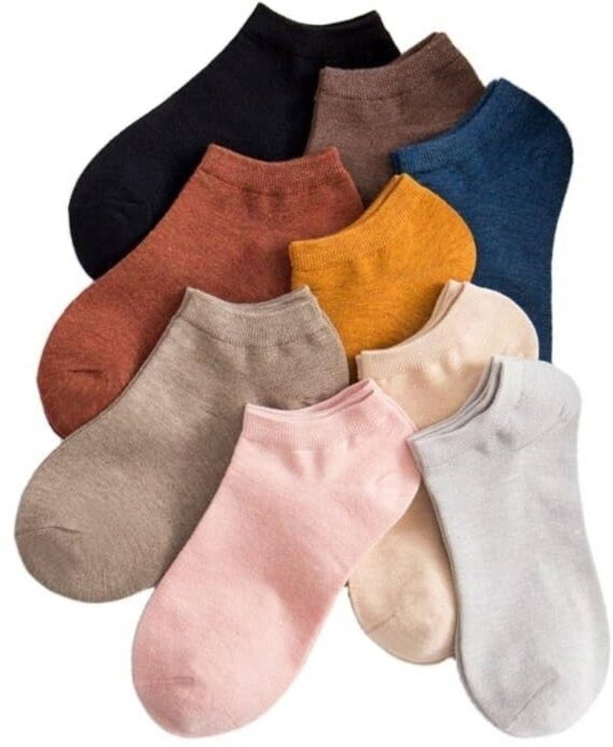 SEEWAYS Women Solid Ankle Length (Pack of 5)