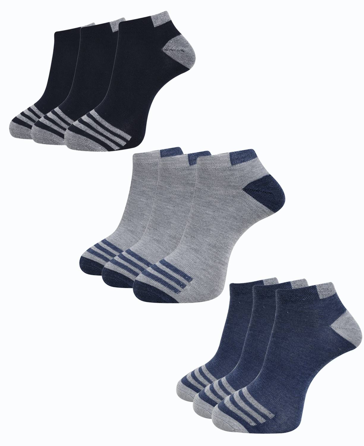 Dollar Men Self Design Ankle Length (Pack of 9)