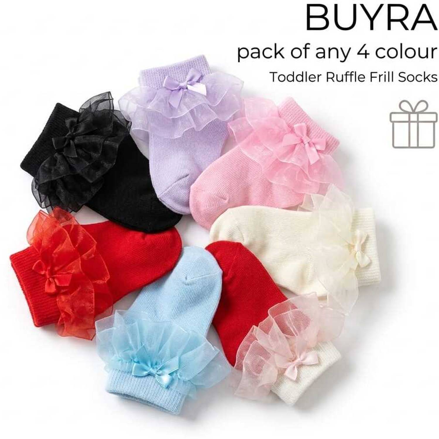 Buyra Baby Girls Solid Ankle Length