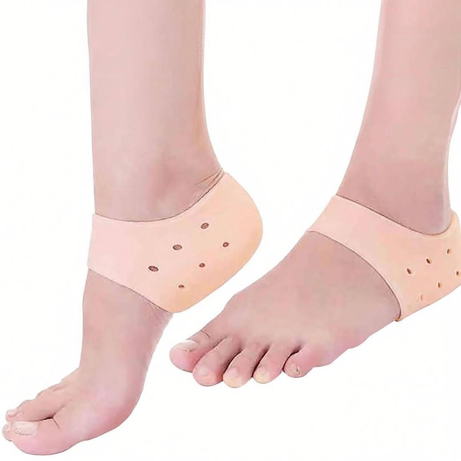BORIS Silicone Gel Heel Pad For Heel Swelling Pain Relief,Dry Hard Cracked Heel Repair Plaster & Patch