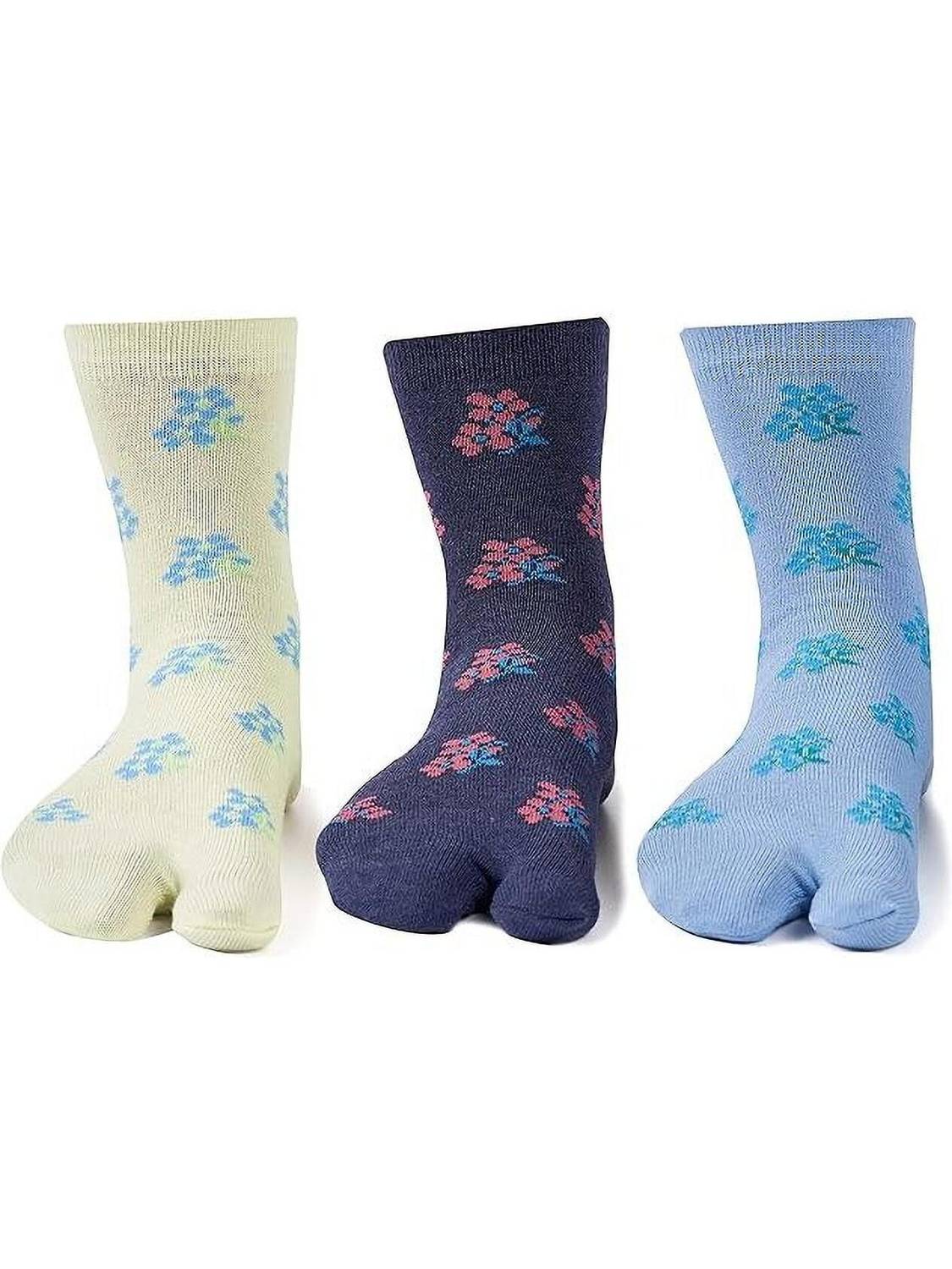 BASKESTHIP Women Floral Print Mid-Calf/Crew