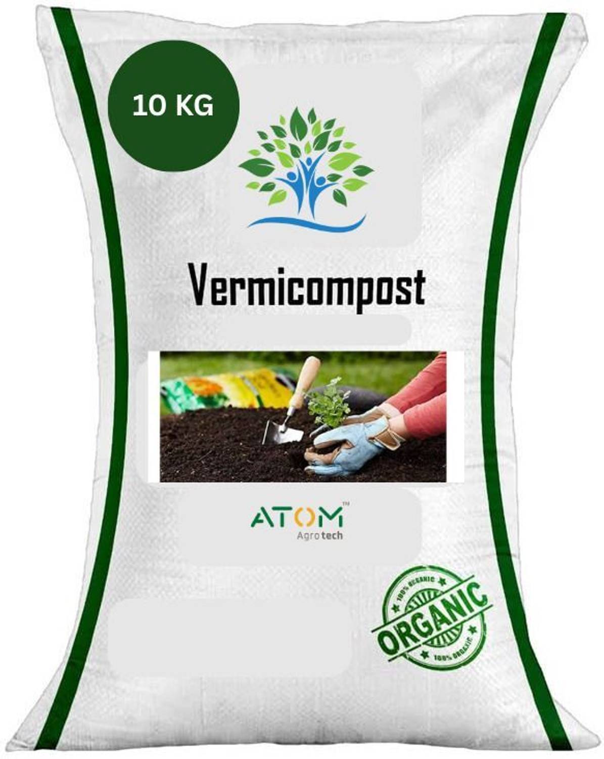 ATOM Agrotech Vermicompost for All Kinds of Plants |Best plants food Manure