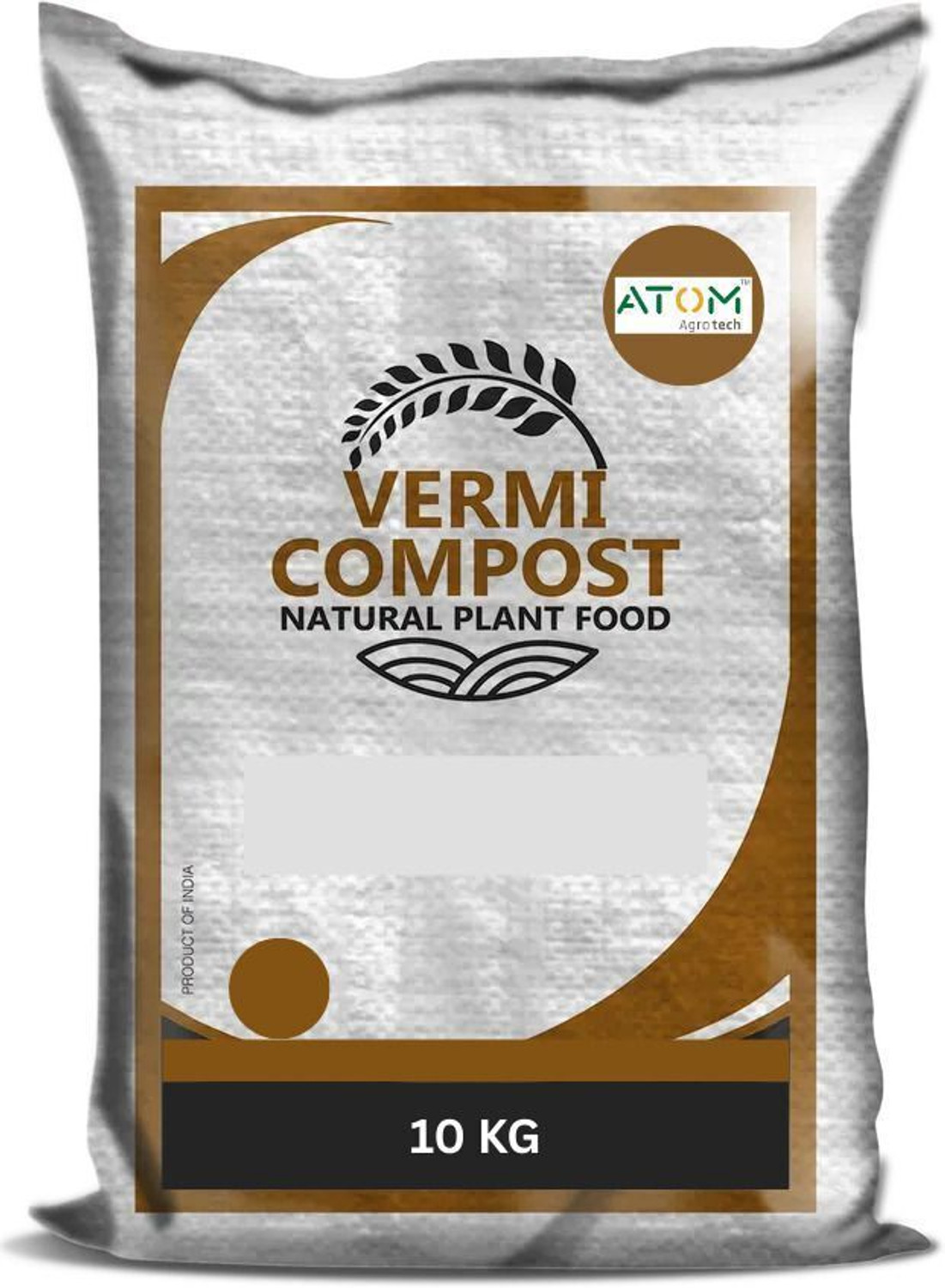 Image of ATOM AGROTECH Vermicompost for lovely Gardens Soil Manure / Organic Fertilizer Potting Mixture
