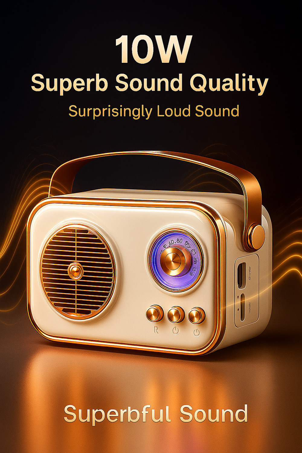 Image of fire turtle Bluetooth Wireless Speaker with USB Input & Hands-Free Calling (10W RMS Power) 7 W Bluetooth Speaker
