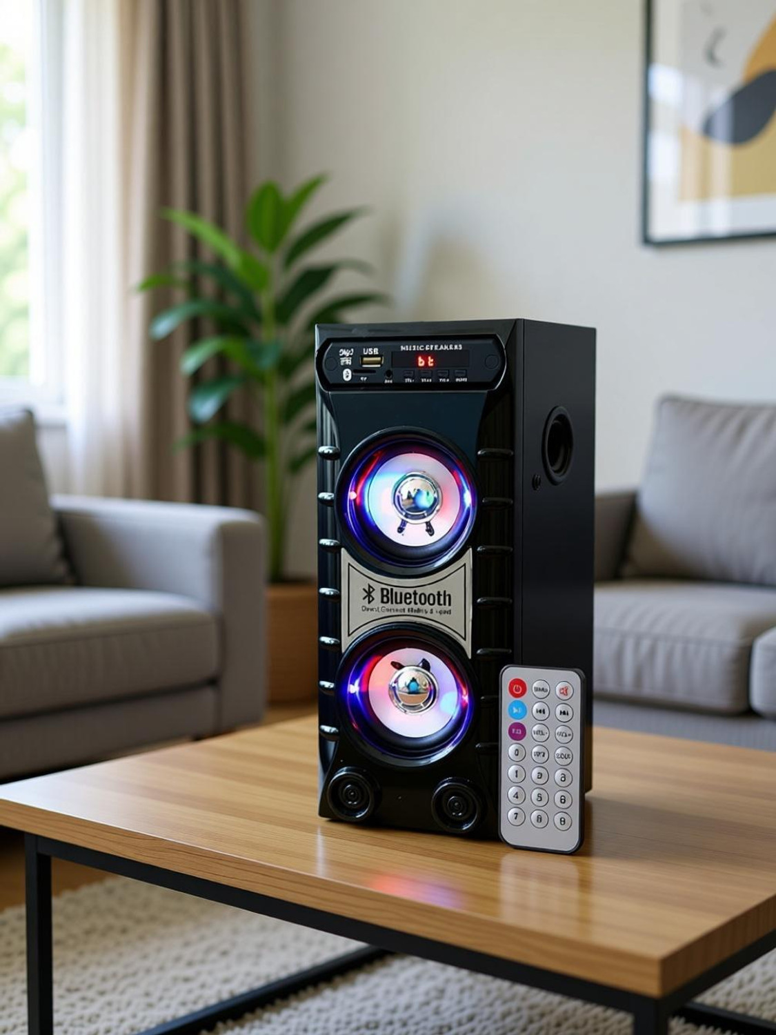 Image of Classic Gold 1008 10 W Bluetooth Tower Speaker