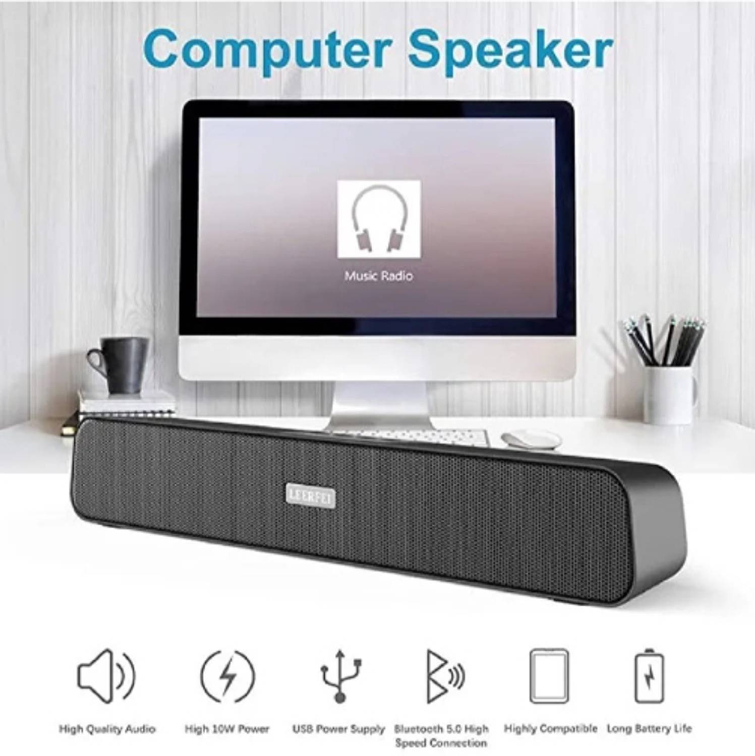 Clairbell FFF_900F_WIRELESS E91 SOUNDBAR BLUETOOTH SPEAKER COMPATIBLE WITH ALL SMARTPHONES 48 W Bluetooth Soundbar