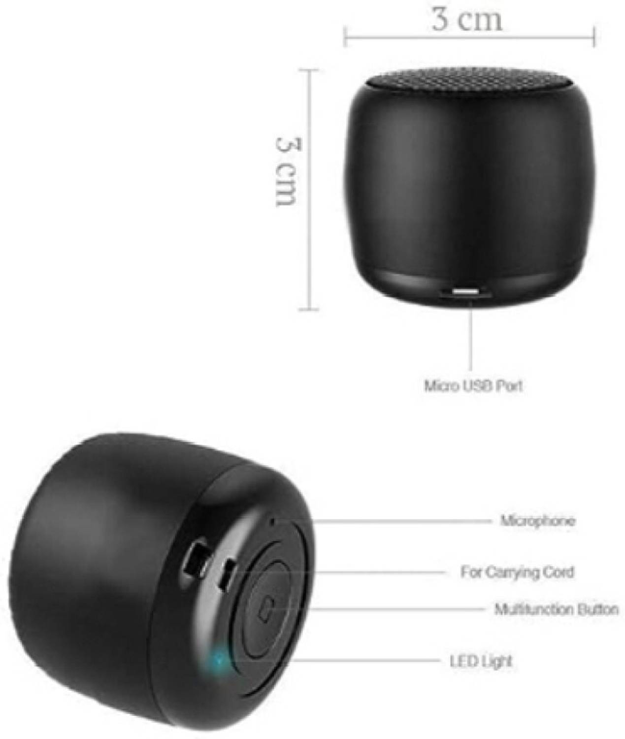 4uonly Coin Speaker Bluetooth Speaker Mini Bluetooth Wireless GHY4 56 W Bluetooth Party Speaker