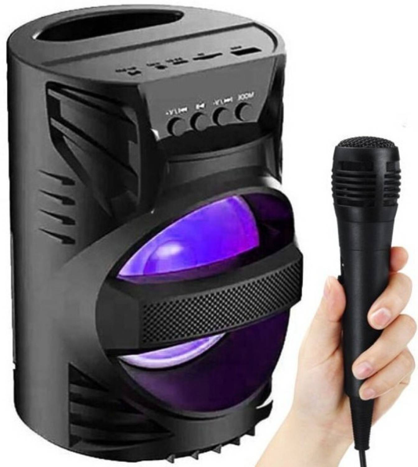 4uonly WS-04 Mic Speaker for Home Office Party Bluetooth Speaker jko4 56 W Bluetooth Party Speaker