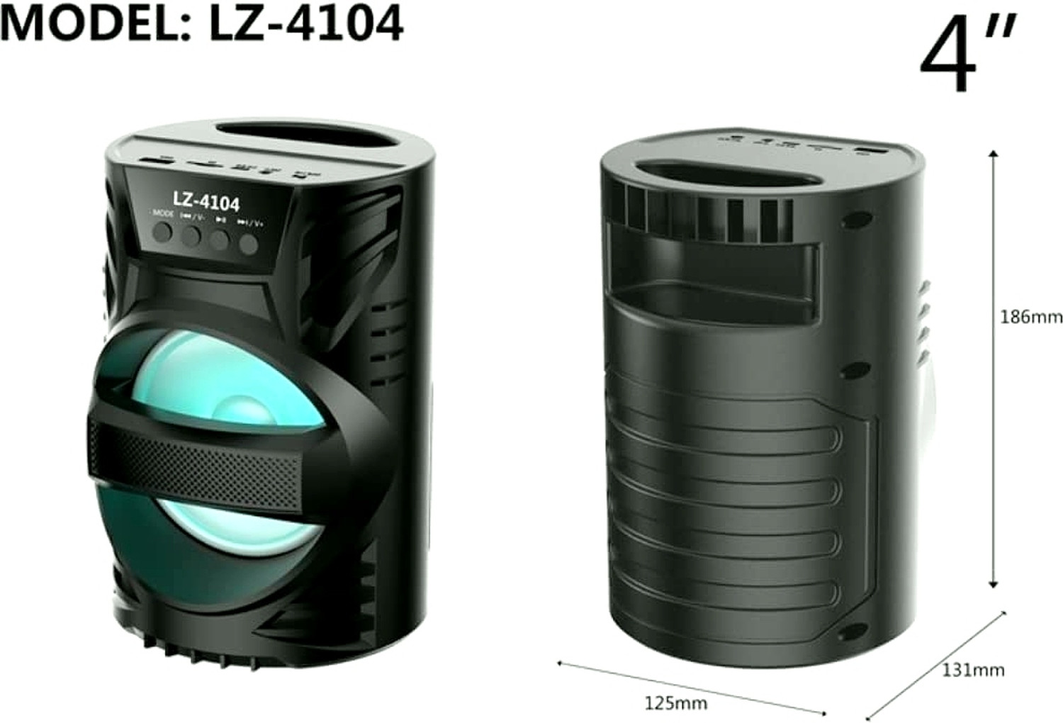 Image of GUGGU DJ Box Speaker with FM Radio, Mic & USB Pen Drive 5W Bluetooth SpeakerXV285 5 W Bluetooth Party Speaker (Multicolor, 5.1 Channel)