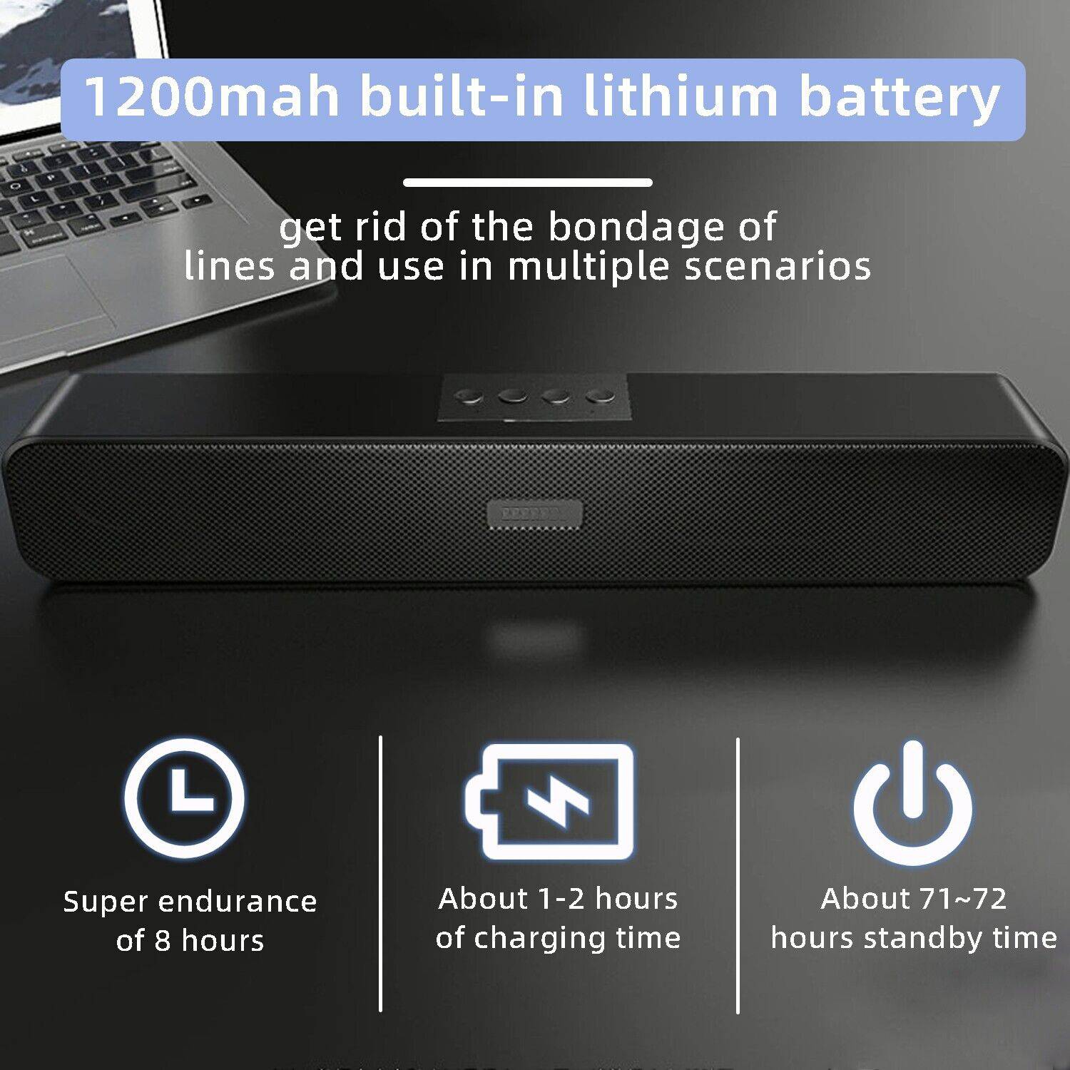 Soroo Future 16W 5.0 Channel Bluetooth Soundbar - Image 3