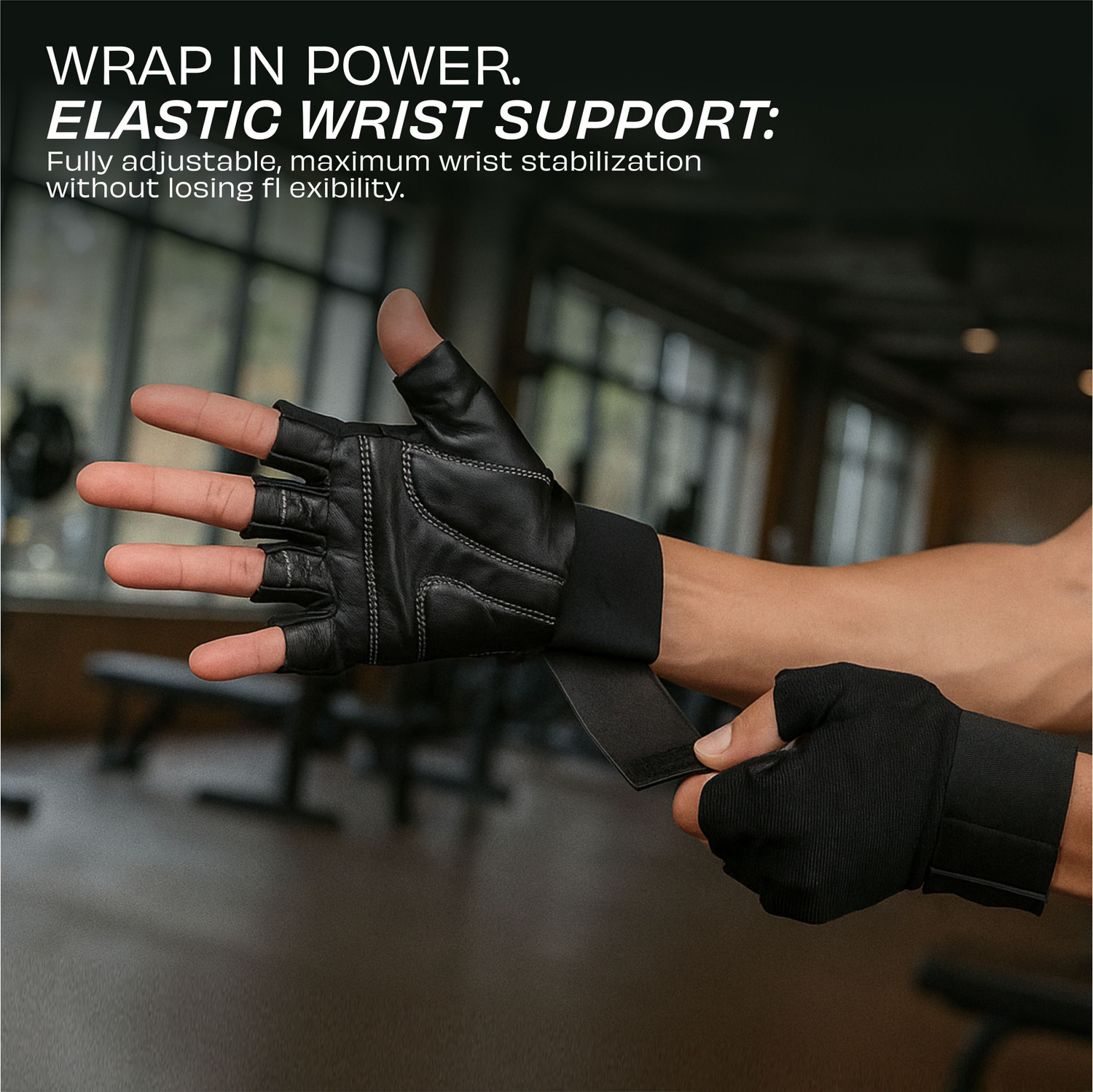 Image of NIVIA Scorpion Genuine Leather , Ideal for Weightlifting & Gym Workouts Gym & Fitness Gloves